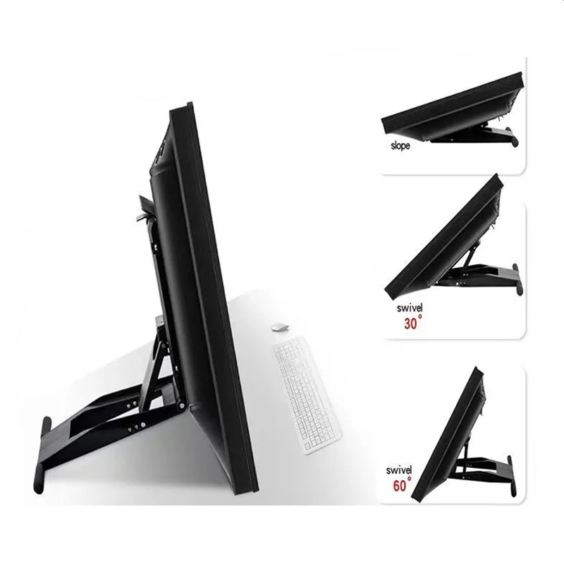LCD Monitor ฐานยึดแท็บเล็ตกราฟิกดิจิตอลสําหรับขาตั้งแบบพับได้ Universal สําหรับจอภาพ LCD