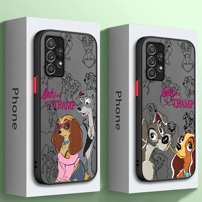 Disney Dog Cute Catroon Frosted Translucent For Samsung A53 A52 A33 A32 A51 A71 A21S A13 A73 A50 A22 A12 5G TPU Phone Case