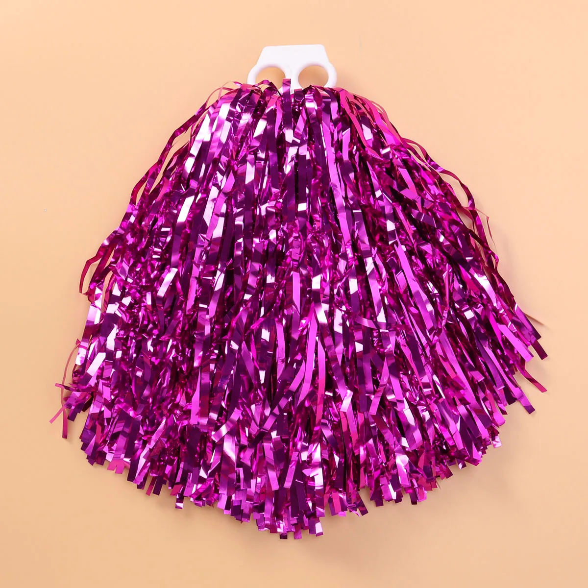 

Plastic Cheer Poms 50G Lightweight Glossy Pom Poms For Kids College High School Cheerleading Sports