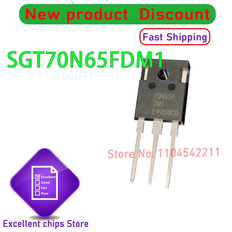 

10 шт. новый оригинальный SGT70N65FDM1 70N65FDM1 70N65F TO-247