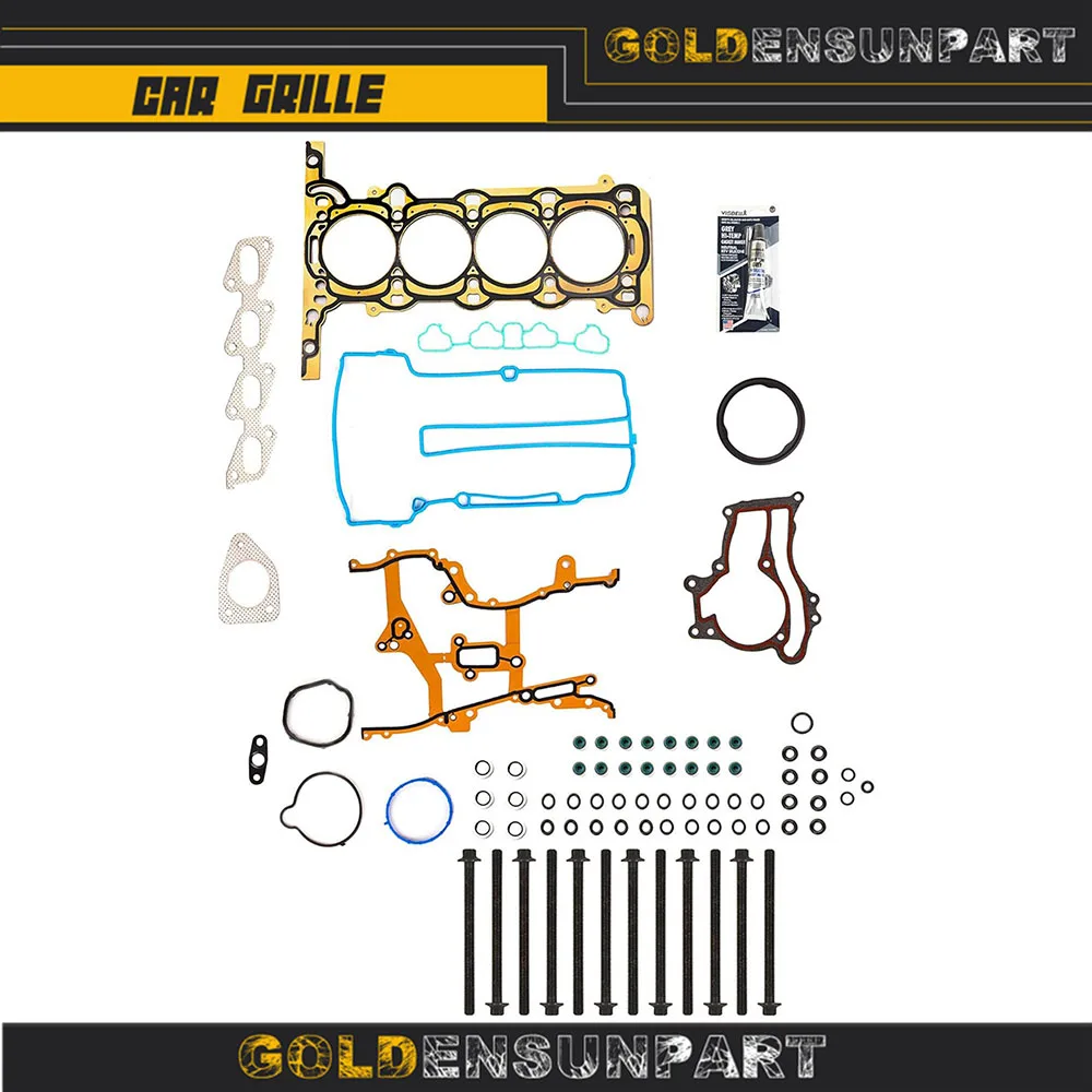 HSHB8-10514-1 Head Gasket Bolts Set Fit For 11-16 Buick Encorde Chevrolet Cruze Sonic Trax 1.4L