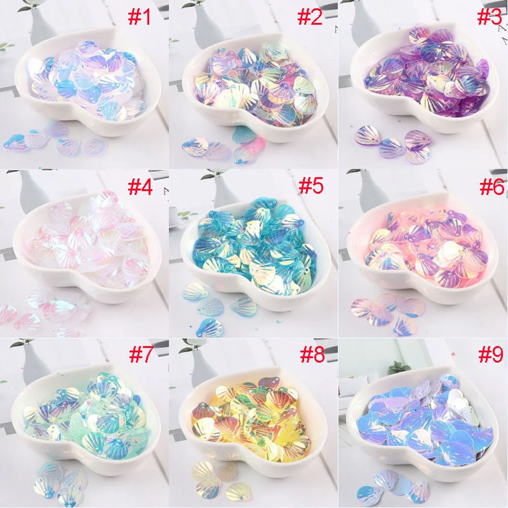 Eye accessories Flash Mermaid Flake Glitter Powder Eye corner stickers Shell sequins Face Shinny Gel Pigment Eye Makeup Sequins