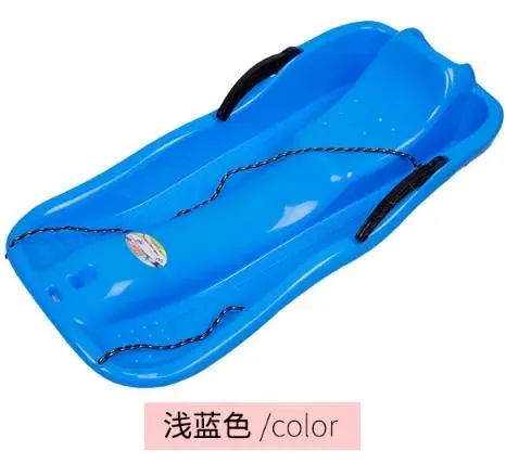 86cm 고밀도 플라스틱 눈썰매, 1~2인용, 내한성, 어린이 및 성인용, 손잡이 2개와 당김줄 포함