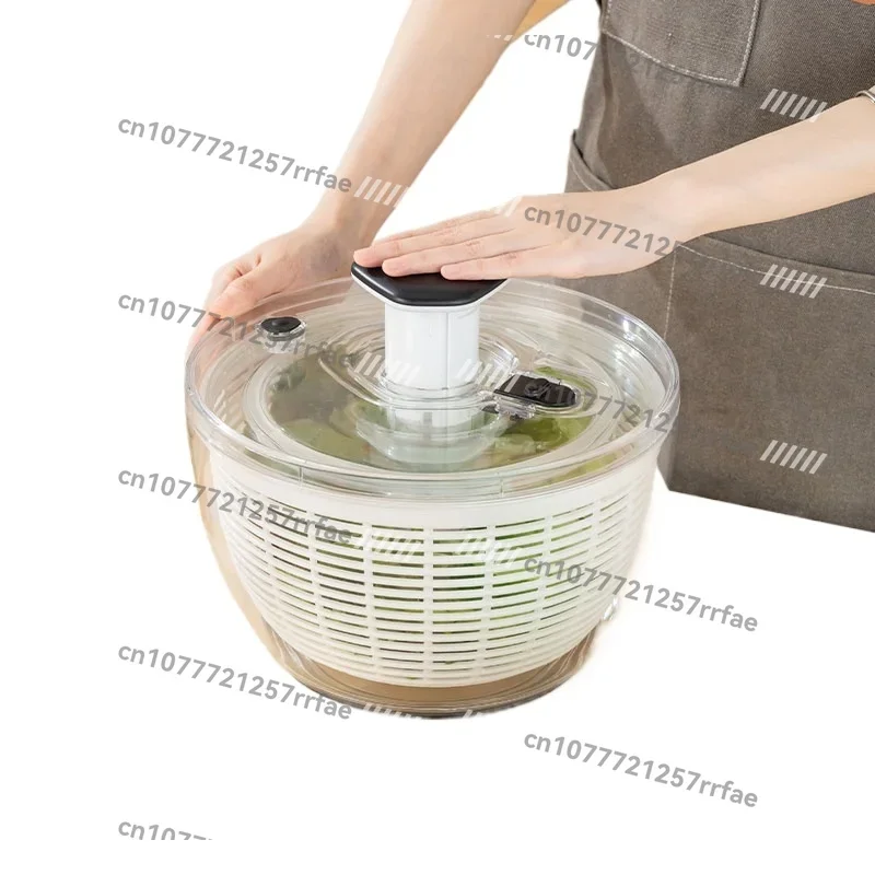 Manual Vegetable Dehydrator Drain Basket Fruit Salad Dryer Dehydration Basket Household Fruit and Vegetable Water