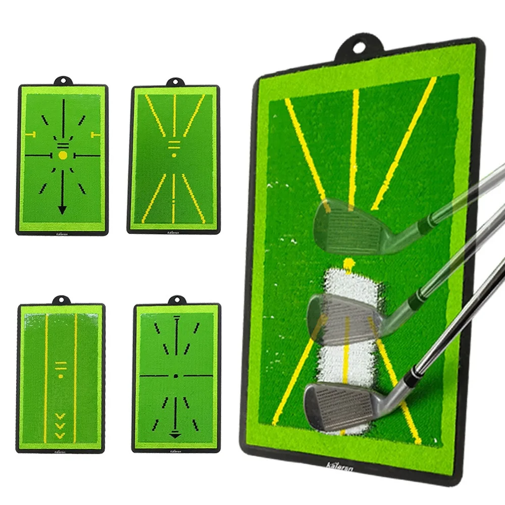 

Golf Swing Track Pad, Hit Trace Analysis and Detection Pad, Switchable Rubber Base Strike Pad Golf Training Supplies