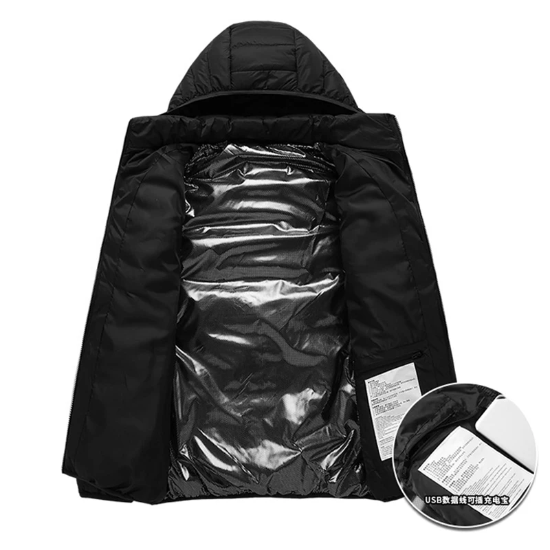 21 aree giacca riscaldata gilet caldo da donna giacca riscaldante da uomo USB giacche riscaldate invernali impermeabili cappotto da sci riscaldato