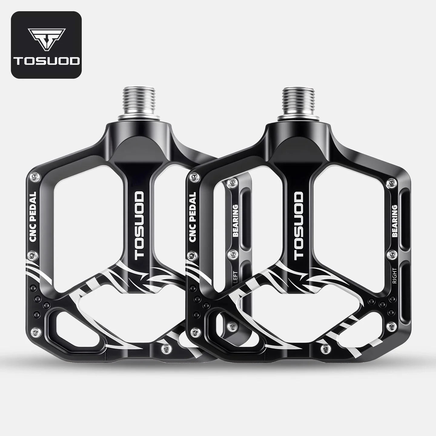

TOSUOD Bike Pedal for SPD Dual Self-locking MTB Platform Pedals Footrest Mountain Bicycle Pedal Non-slip Clipless Bike Part