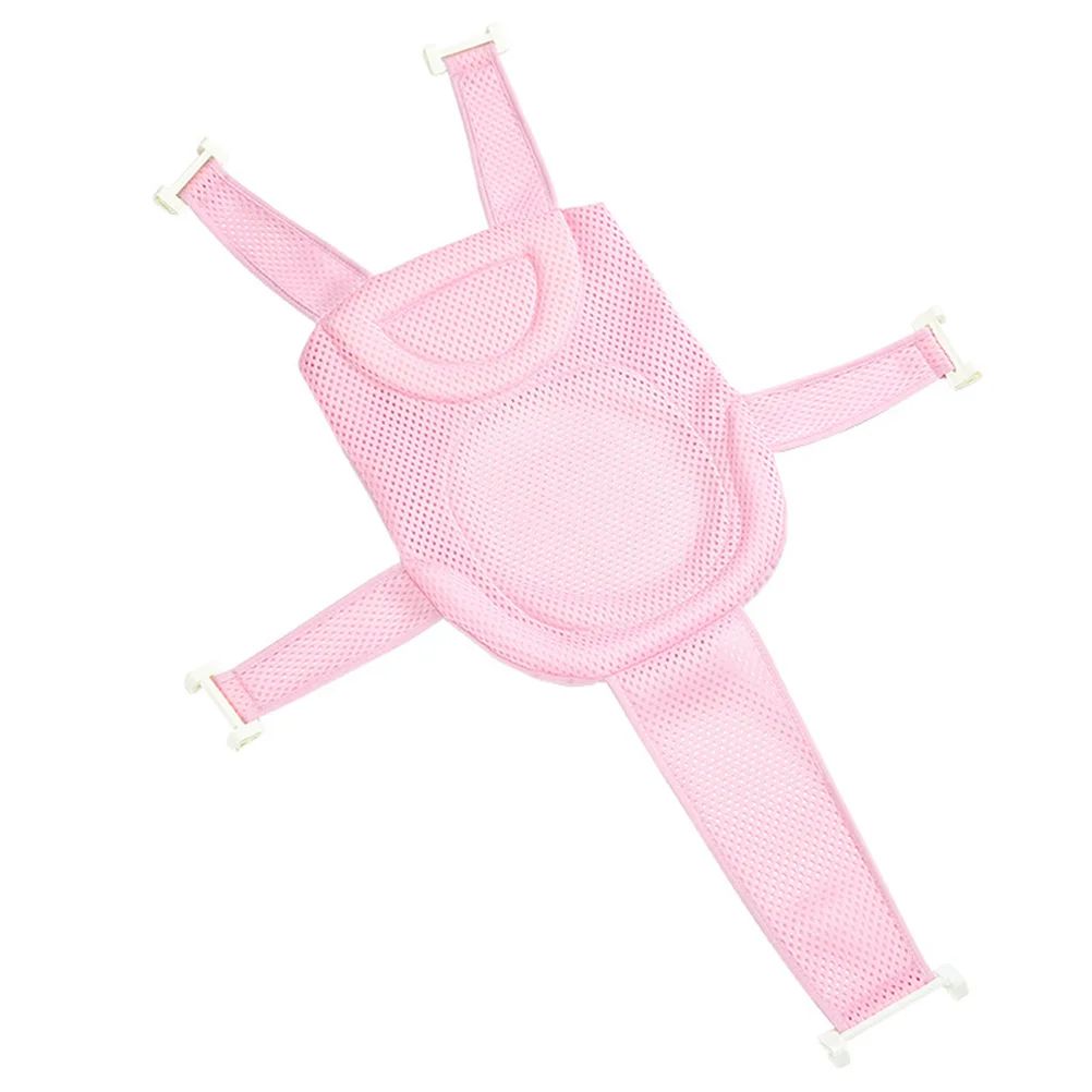 

Поддерживающая сетка для детского сиденья для ванны, противоскользящая дышащая сетка, регулируемая длина, мягкая губка, подушка для ванны, сетка для детского душа