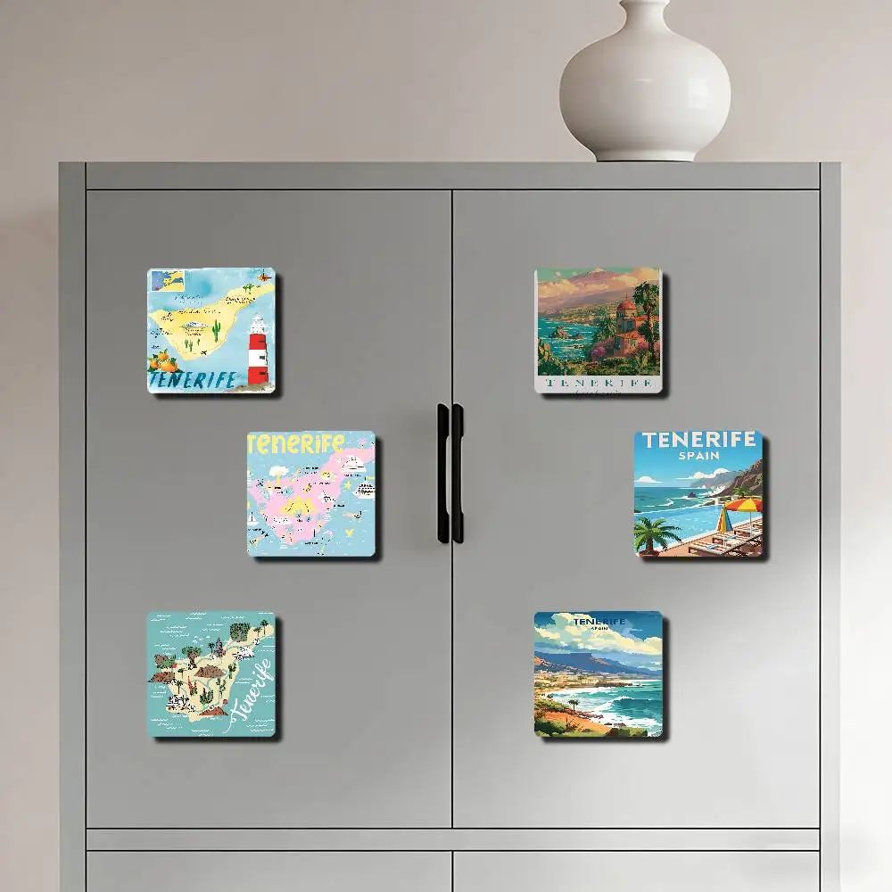 Tenerife Aesthetic Refrigerator Magnet Personalized Creative Magnetic Stickers With Magnets