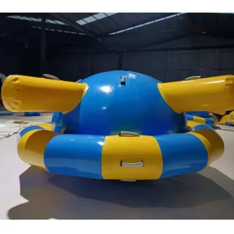 

Огромная надувная летающая лодка на заказ, надувная вращающаяся водная игра, игрушка, летающая тарелка, лодка, водная игра