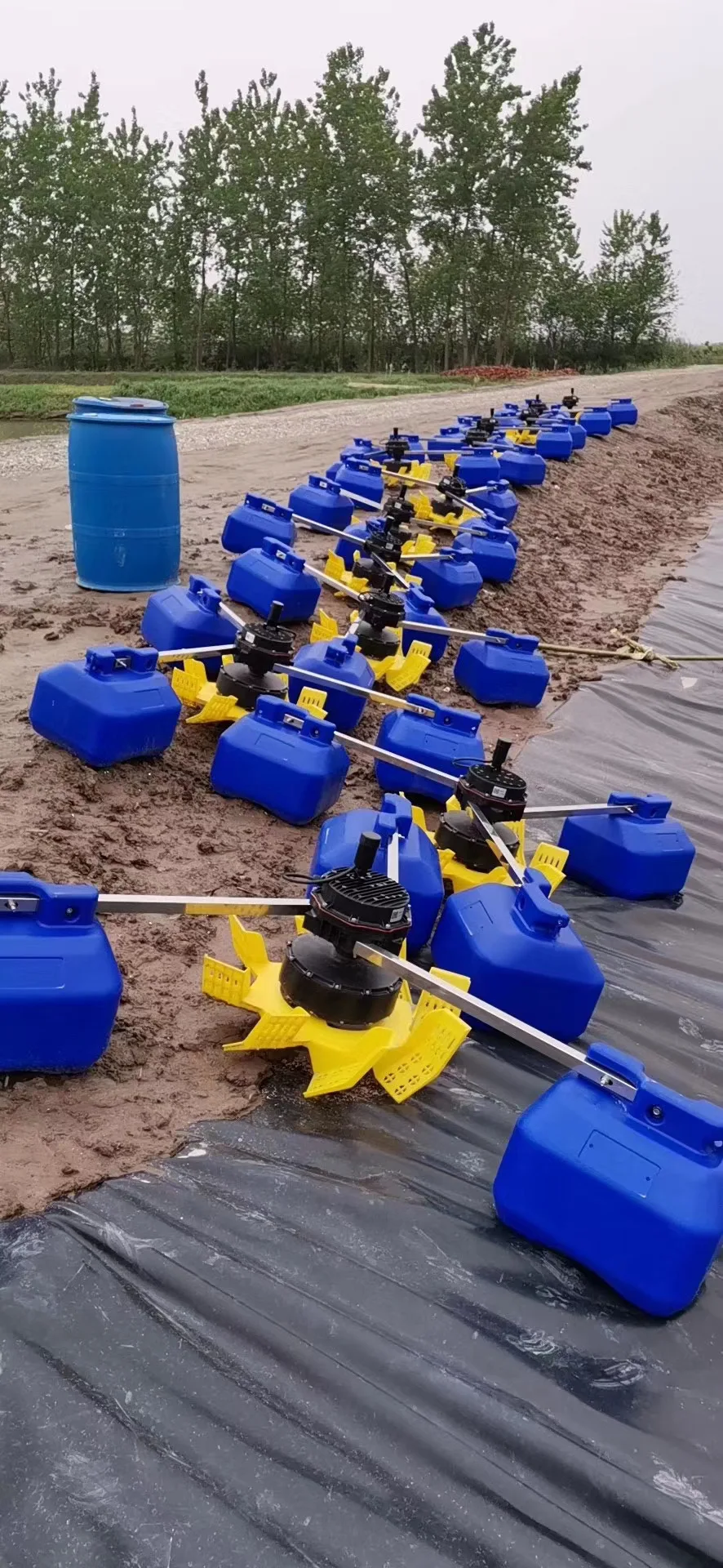 4KW Variable Frequency Inverter Impeller Anti-corrosion Durable Motor Fish Pond Specific Surge Aerator Engine Gearbox Energy