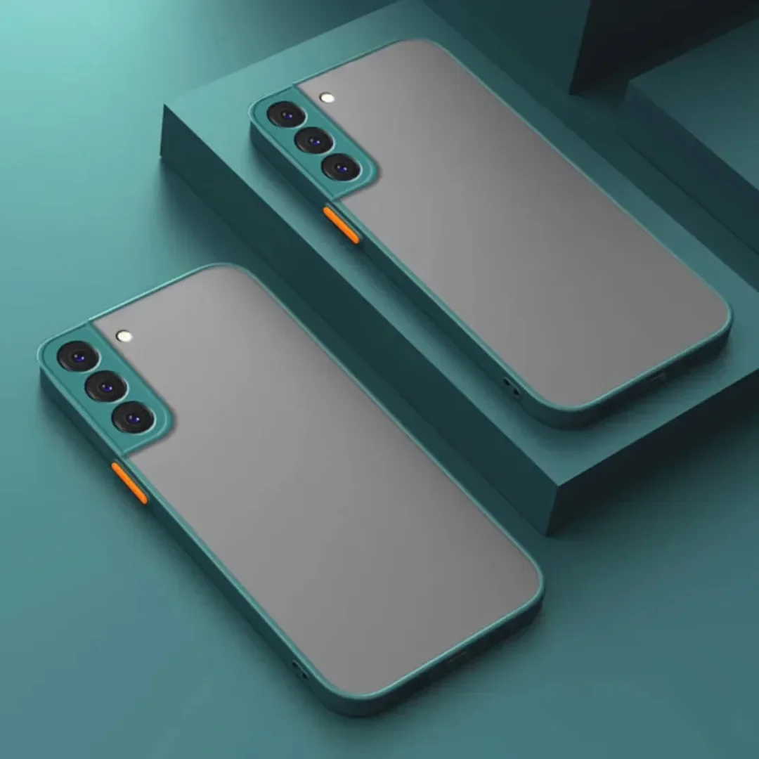 Stoßfest Matte Fall Für Samsung Galaxy S25 Ultra S24 FE S23 Plus S23FE S24 + S25 + S23 + S25 rand Gehäuse Stoßstange Abdeckung Coque