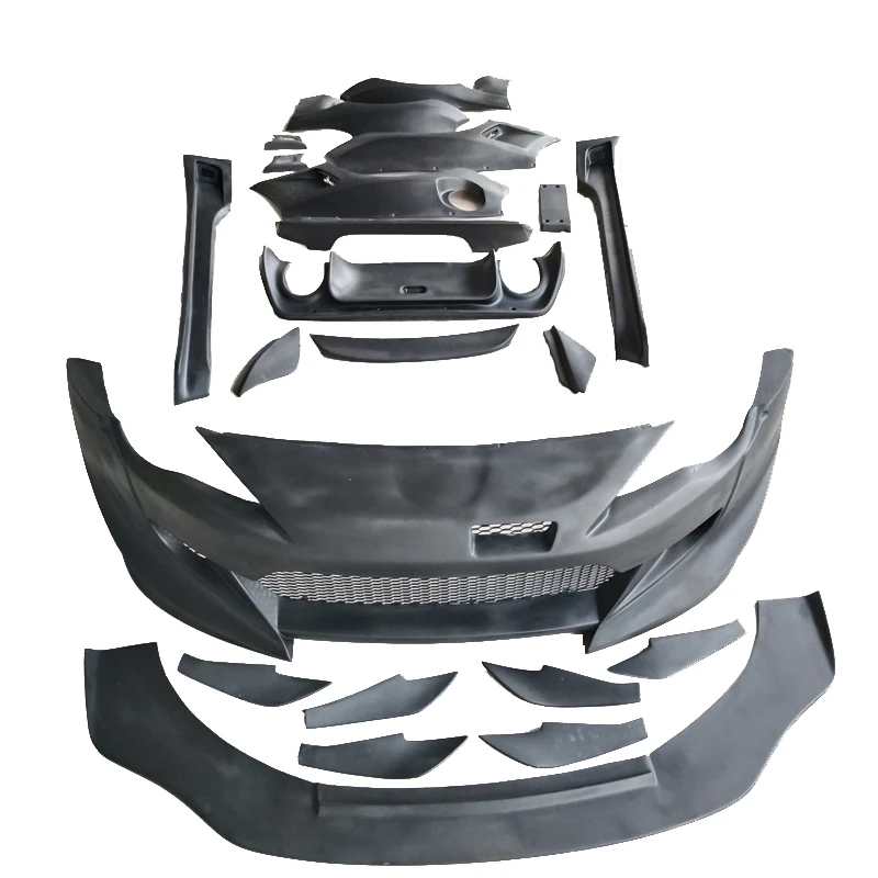

For GT86 BRZ Custom Carbon Fiber PP Upgraded Rocket Rabbit Body Parts Kit Large Surround Front Rear Bumpers
