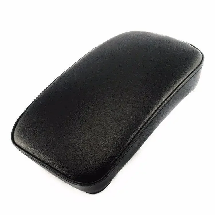 Black Pillion Pad Seat 6 Suction Cup For Harley Dyna Sportster Softail Touring