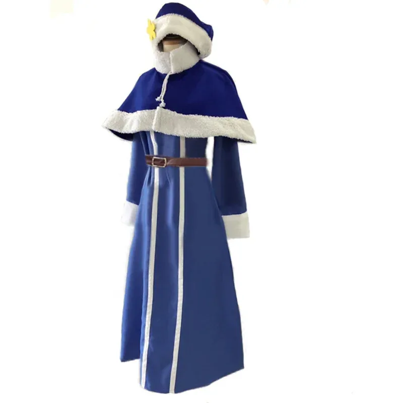 

New Fairy Tail Juvia Loxar cosplay costume new version full set with hat and socks 11 KVR025