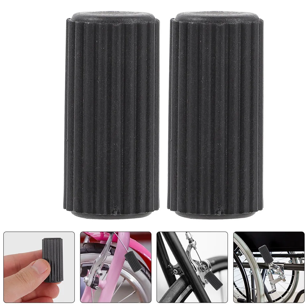 

6 шт. пластиковых защитных наконечников для тормозов велосипедов и инвалидных колясок, износостойкие, простые в установке, обеспечивают стабильное торможение