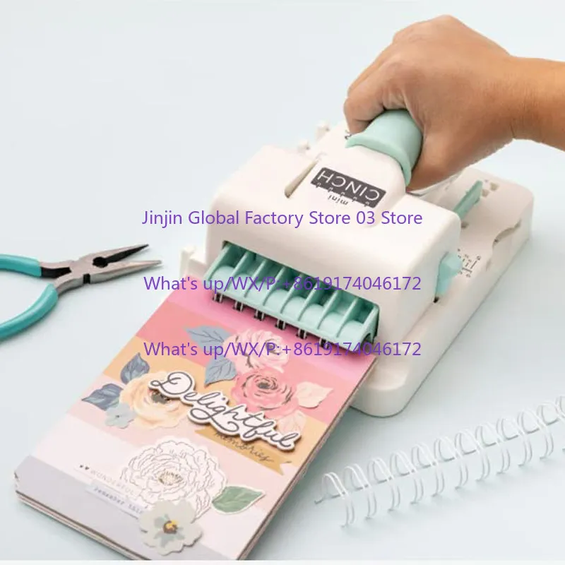 1PCS Binding Tool Stapler, Mini Binding Machine Set 60000242