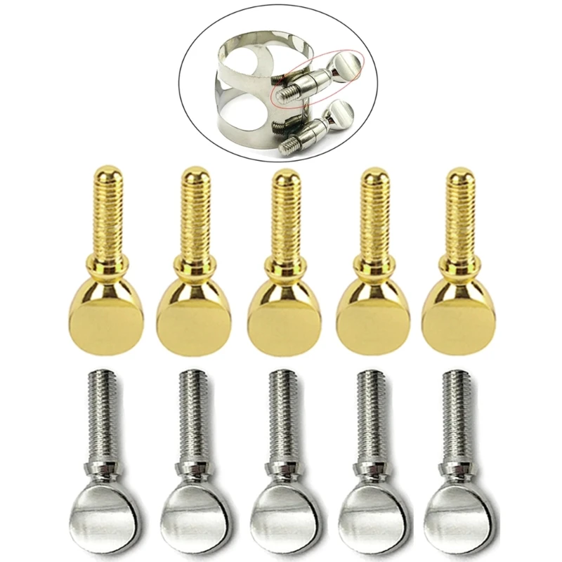 

2pcs Gold Silver Color Saxophone Neck Screw Tightening Screw Sax Replacement Tool Parts Woodwind Instrument Accessory