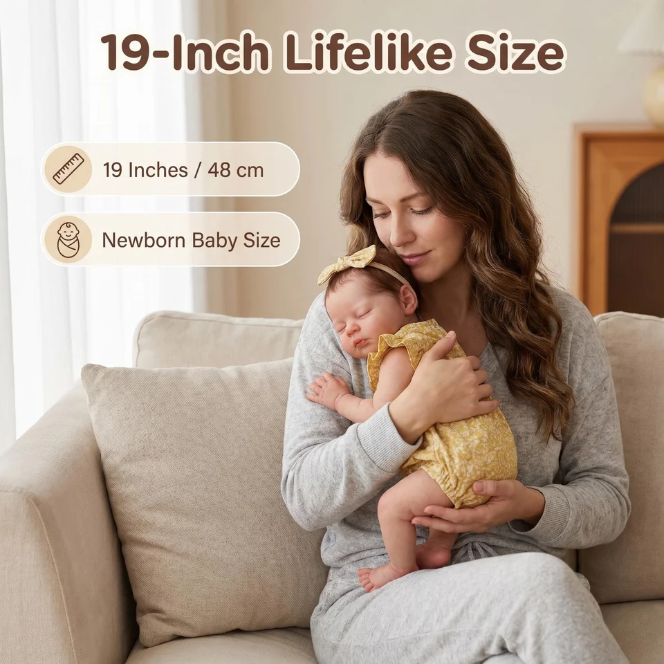 NPK 19inch Esenia Soft Body Reborn Doll - 3D Skin Multiple Layers