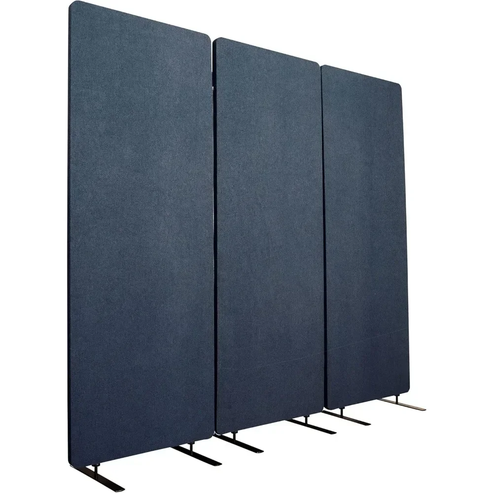 Standing Desk Store Independent Noise Reduction Room Wall Partition Office Partition Zippered 3-Pack Screens  Room Dividers