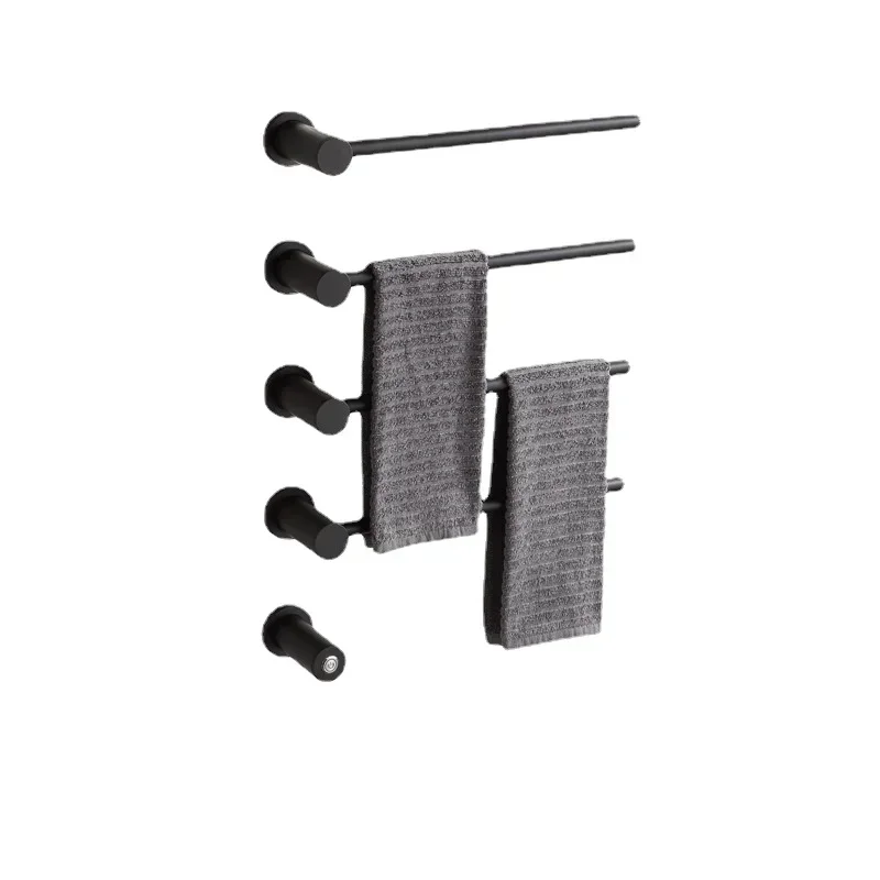 Intelligent constant temperature heating embedded dark wire embedded drying carbon fiber electric towel rack villa hotel project