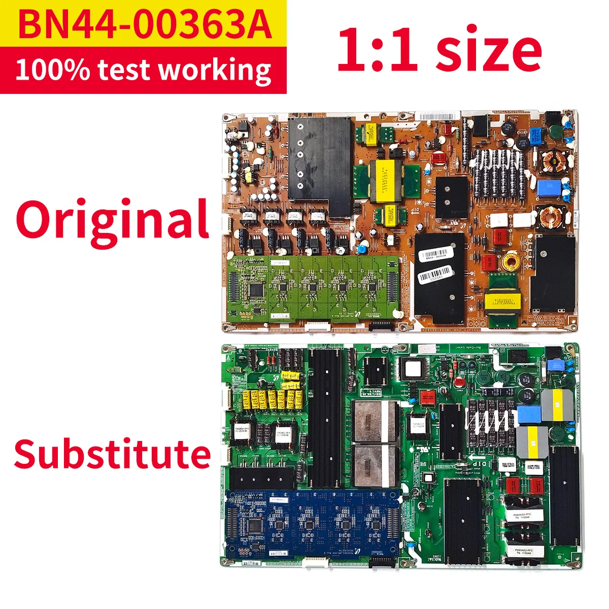 

100% Test Work Substitute BN44-00363A BN4400363A PD55AF2_ZSM Power Board for Samsung TV UA55C8000 UN55ES6580