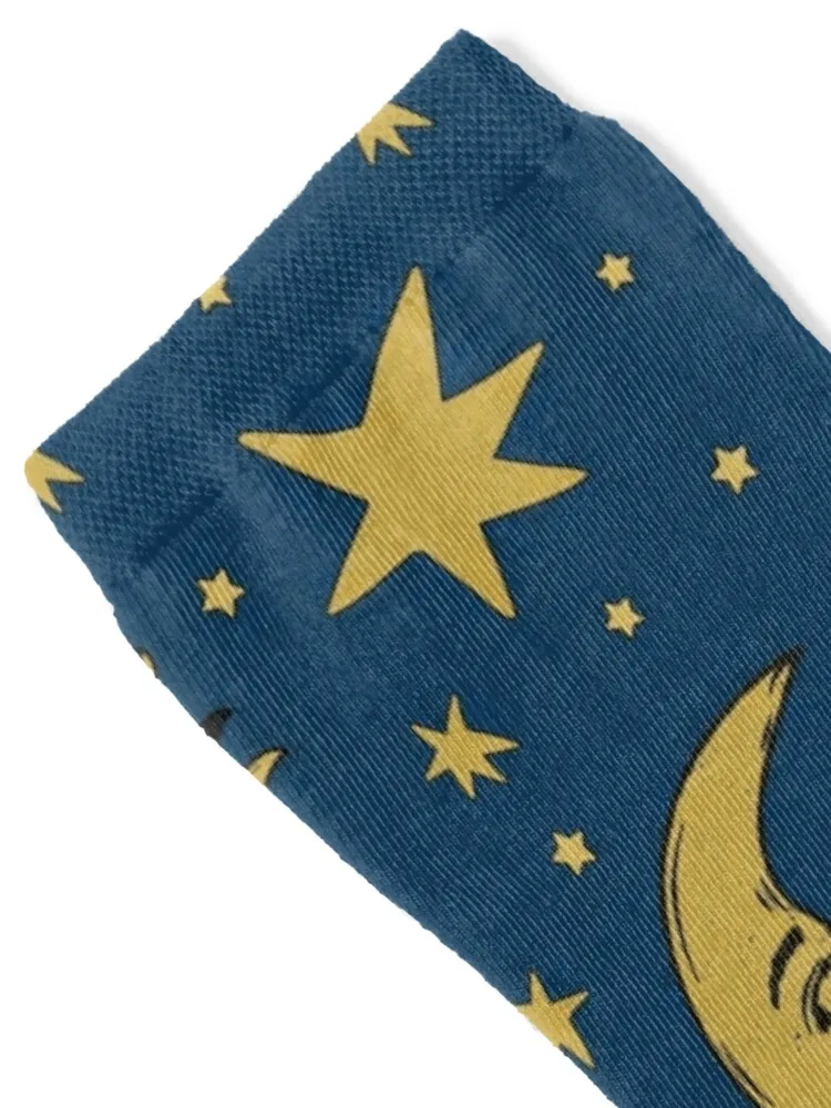 90s Whimsi-goth Celestial Sun And Moon Pattern Socks Sports with print cool Lots Socks Woman Men's