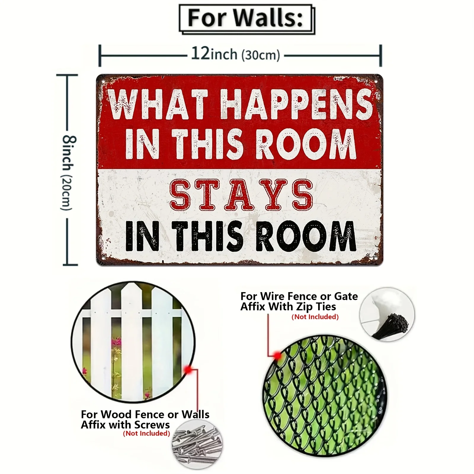 4pcs Vintage Sarcastic Humor Tin Sign Set Wall Decor, Featuring 'Speak My Mind', 'Room Secrets', 'Opinion Insult' & Gossip