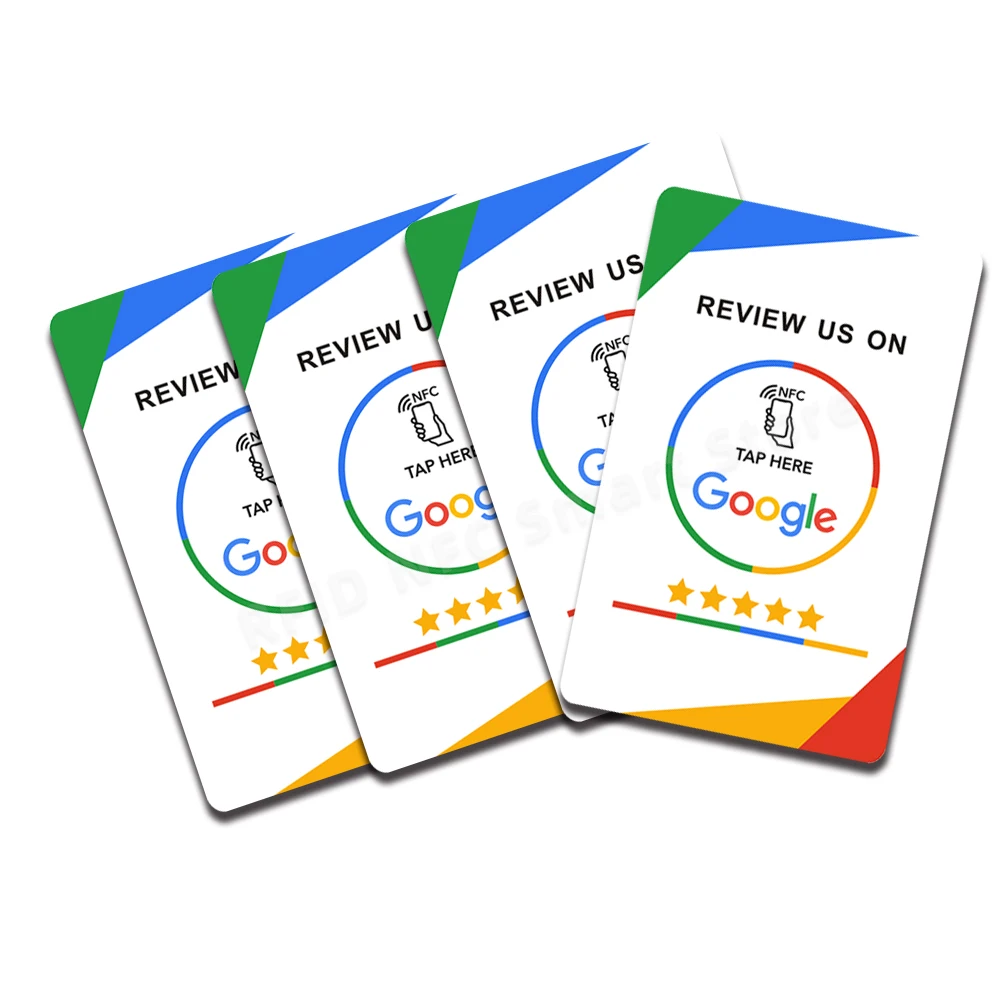 Google Reviews NFC Cards Boost Your Reviews PVC Material Durable