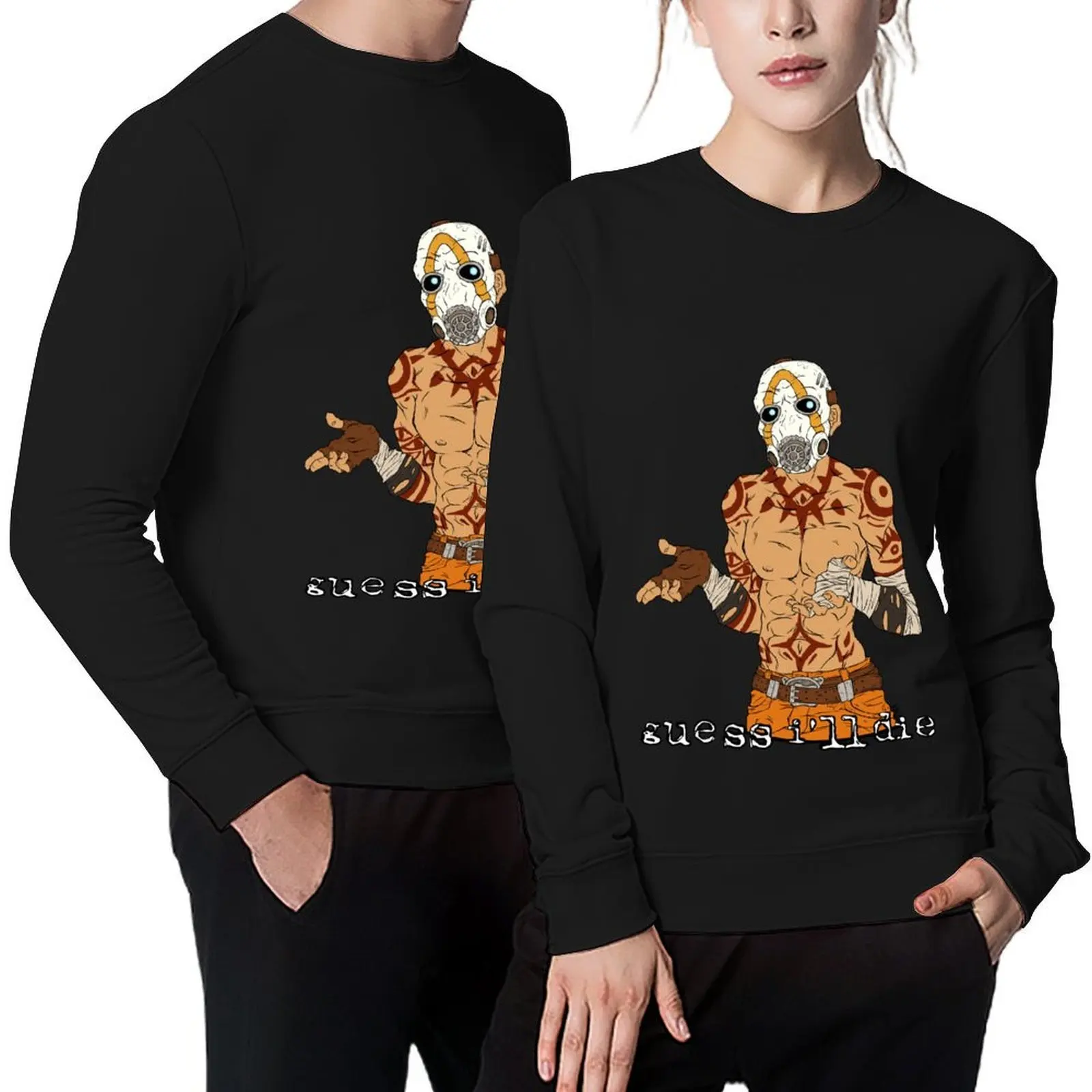 

GUESS I'LL DIE v2 Pullover anime clothing korean autumn clothes tracksuit blouse graphic sweatshirts