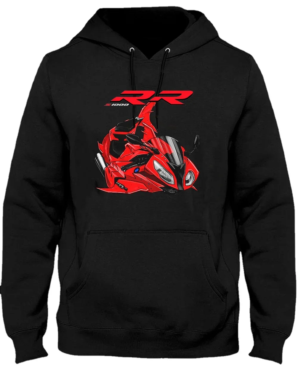 Classic German Motorcycle S1000RR Shark Inspired Pullover Hoodie New 100% Cotton Casual Mens Sweatshirts Rider Streetwear