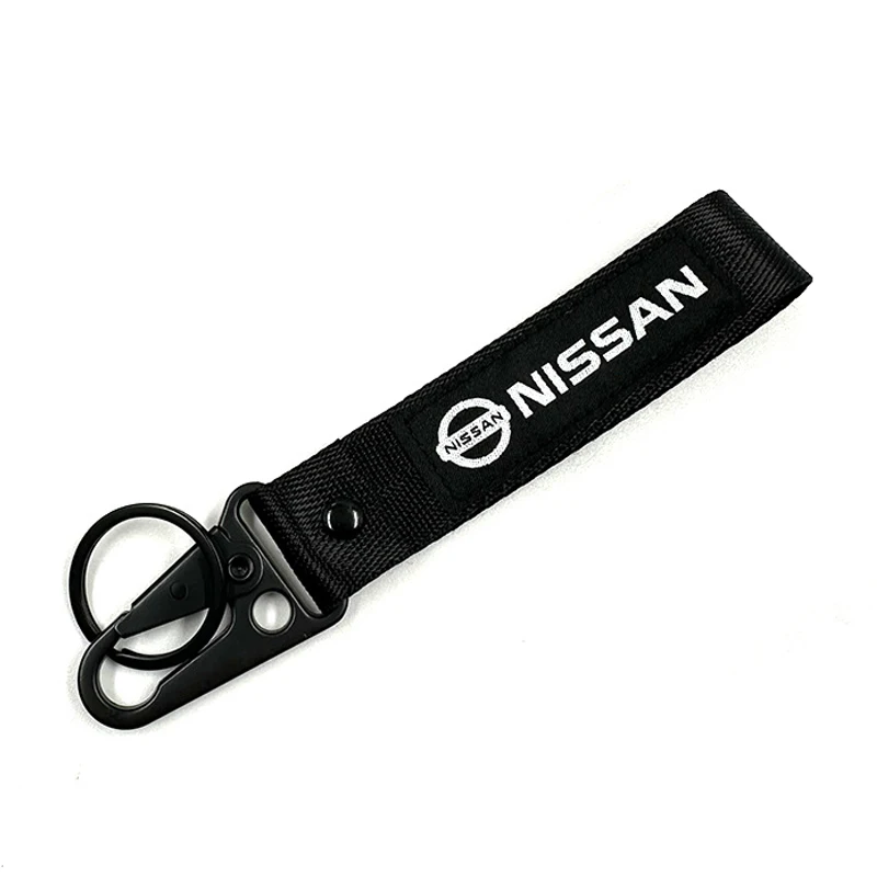 For Nissan Juke Qashqai J11 Note Leaf Patrol X-Trail Kicks Micra Versa Car Embroidery Keychain Lanyard Key Ring Men Gift Trinket view 4