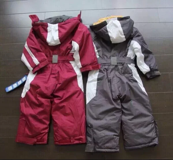 winter Rompers kids clothing boy outdoor waterproof coat small children ski suit girls overall windproof jumpsuit cotton padded