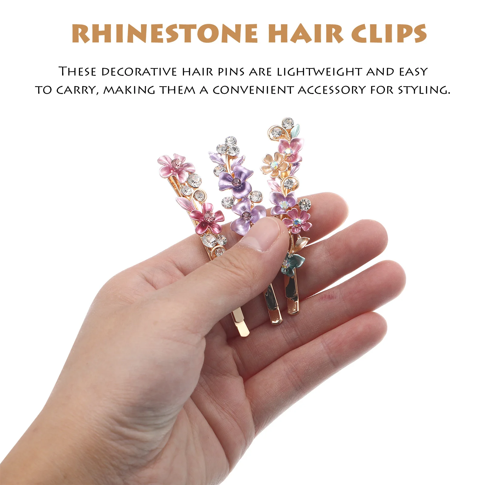 

12 pcs Retro Flower Pins Decorative Bobby Pins For Women Wedding Fancy Hair Clips For Women Party Hair Accessories