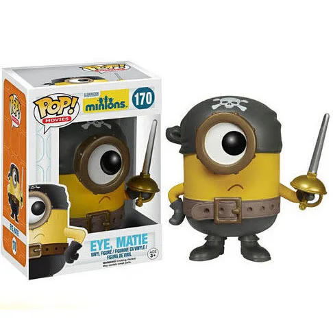 FUNKO POP Despicable Me Figurki Minionki 3 Anime Figurka Król Surowy Pirat Kevin GK Figurka Model Kolekcja Ozdoba Zabawki Prezenty