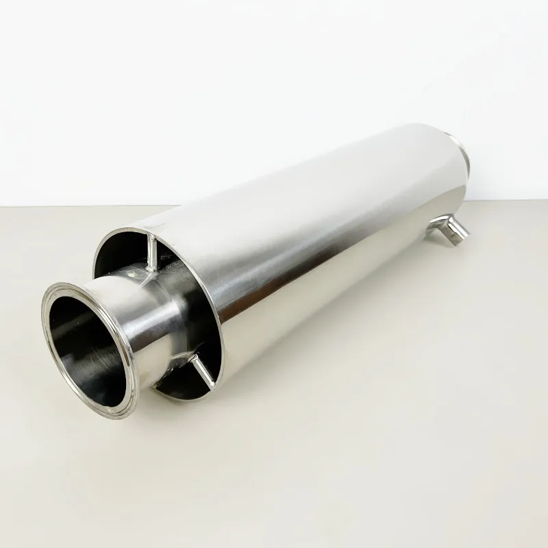 3inch OD91mm Sleeved/Jacketed Tri Clamp Spool/Tubes With FNPT 1/4