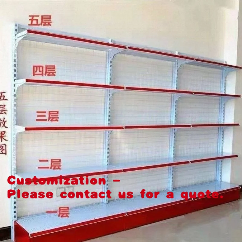

Customize.Supermarket Shelves Store Convenience Store Canteen Single and Double Sided Stationery Store Multi-layer Display Rack