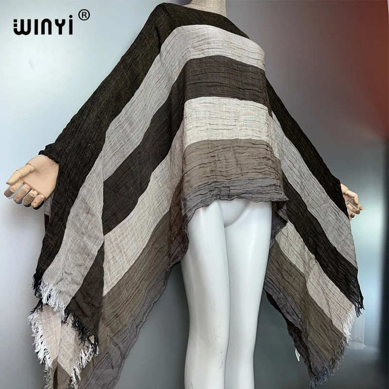 WINYI Abendkleid Beachwear lockeres Kleid elegante Strand Cover Up Kaftan Kleider Damen Abaya Dubai Luxus muslimische Frau