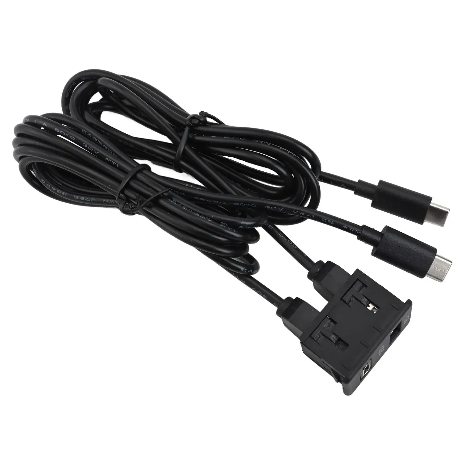 

Автомобильная USB-розетка, кабель-адаптер 145 см, практичное применение, износостойкий материал, приборная панель автомобиля для велосипедов