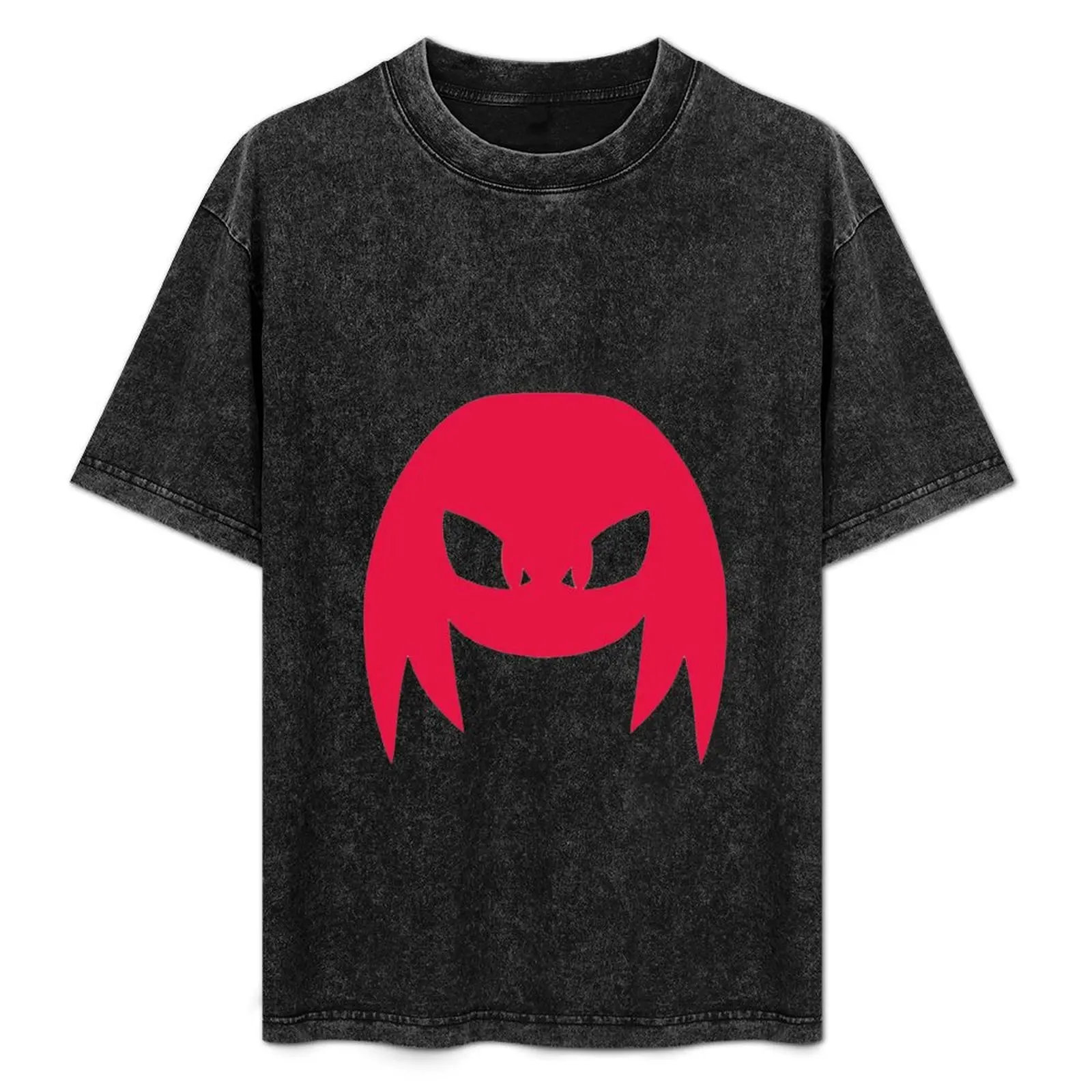 Knuckles head logo T-Shirt anime rapper graphic tees mens plain t shirts