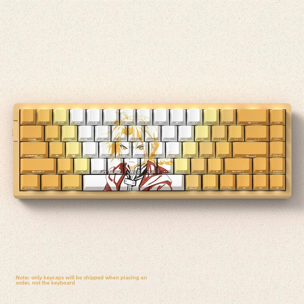 Miyu Edward Theme Keycaps - Side-Engraved, Translucent, OEM Profile, PBT, Thermal Sublimation