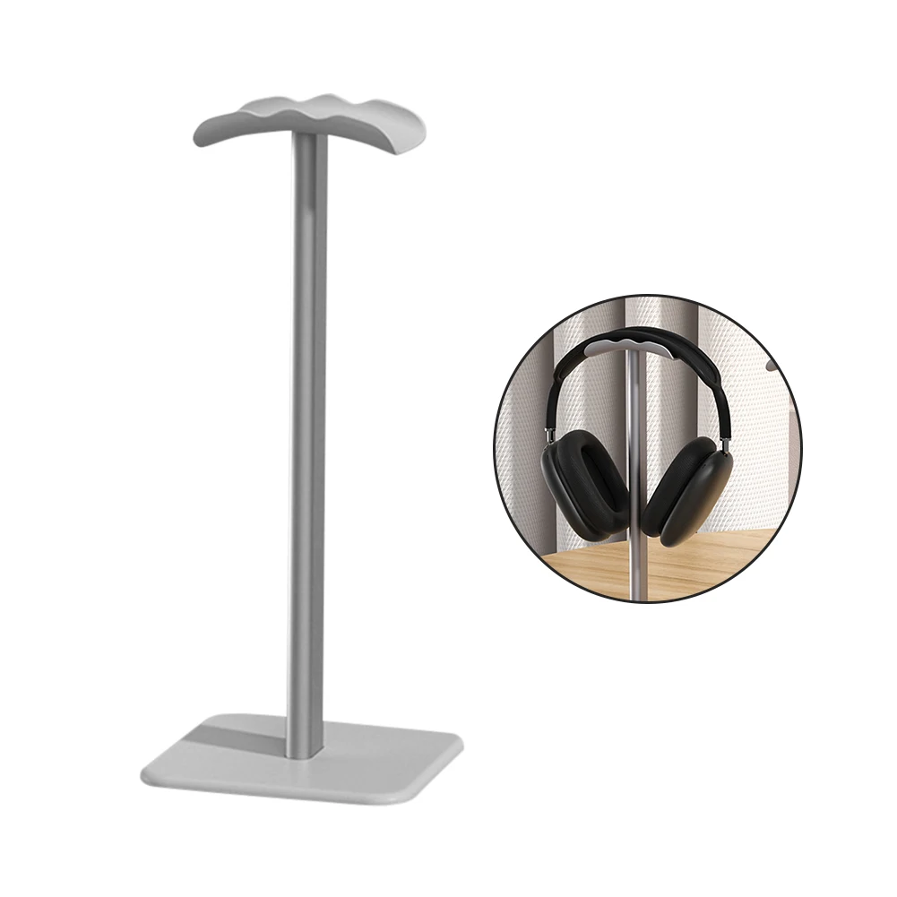 Supporto per cuffie Supporto per cuffie da gioco da scrivania antiscivolo Supporto curvo stabile in lega di alluminio Accessori per auricolari per PC Gamer