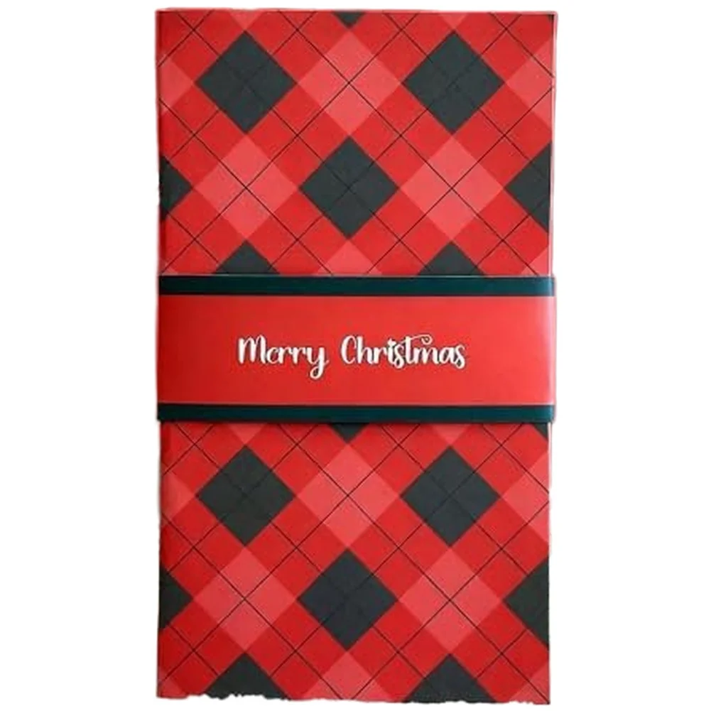 

Handmade Waterfall Christmas Card Booklet: Personalized Keepsake & Group Individualized Handwritten Message Slots For Holiday