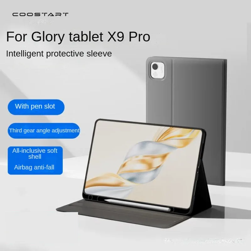 

Защитный чехол COOSTRAT подходит для Honor Tablet X9Pro с 11-дюймовым экраном и встроенным слотом для ручки с регулировкой угла