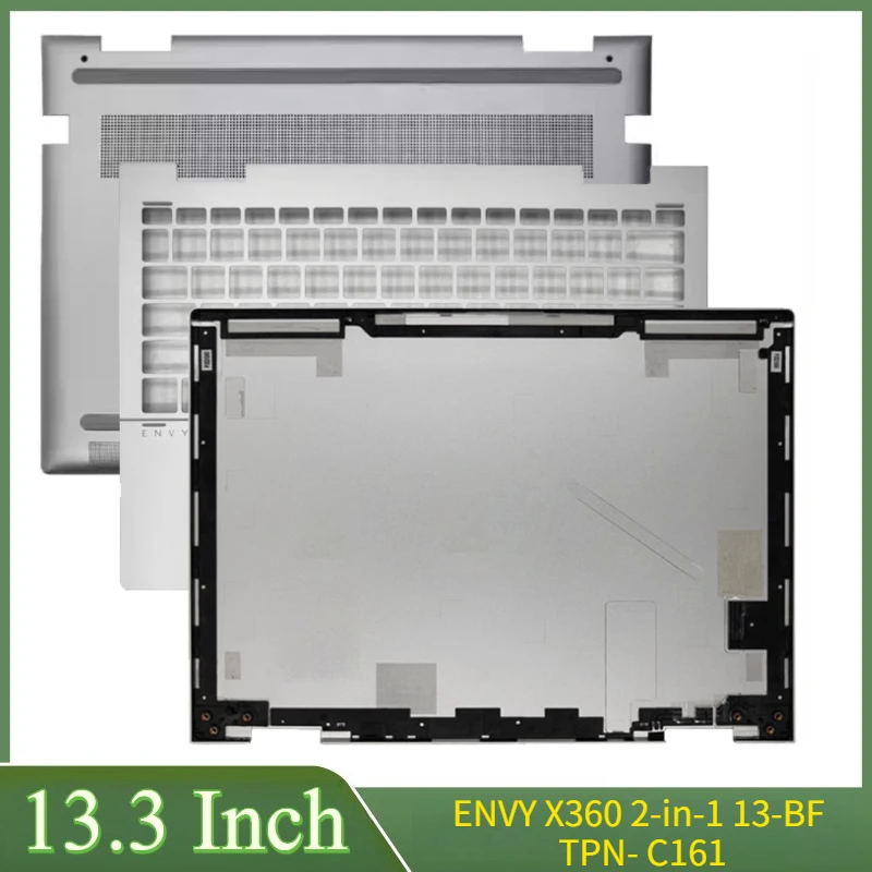 

Silvery New For ENVY X360 2-in-1 13-BF TPN- C161 Laptop LCD Back Cover Front Bezel Top Palmrest Keyboard Case Bottom Case