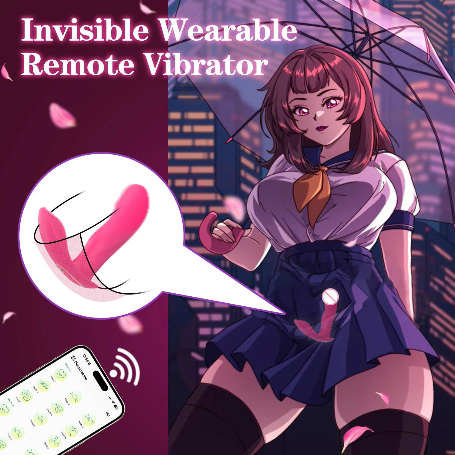 여성용 APP 제어 진동기, 클리토리스 자극기, G-스팟 딜도, 질 마사지기, 웨어러블 진동기, 성인용 섹스 토이