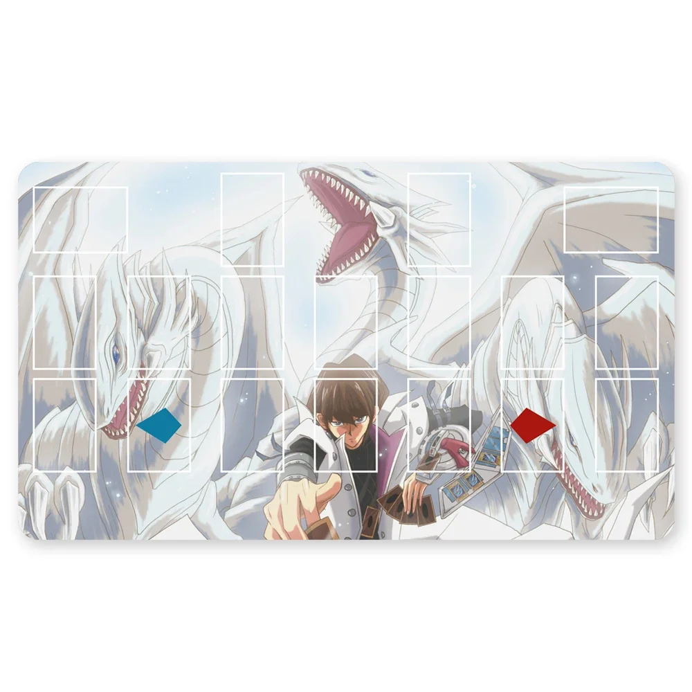 

1005529 -Игровой коврик YuGiOh Blue-eyes Ultimate Dragon Dark Magician Duel Monsters Playmat, совместимые с OCG TCG CCG + бесплатная сумка