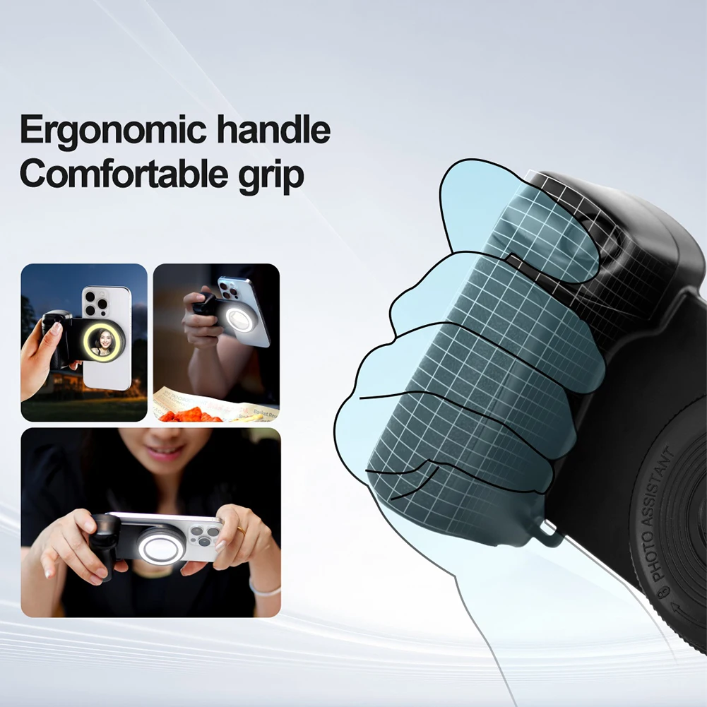 

Для Magsafe Bluetooth-совместимая ручка затвора для телефона, ручка для камеры, стабилизатор для селфи с заполняющей подсветкой и светоотражающим зеркалом