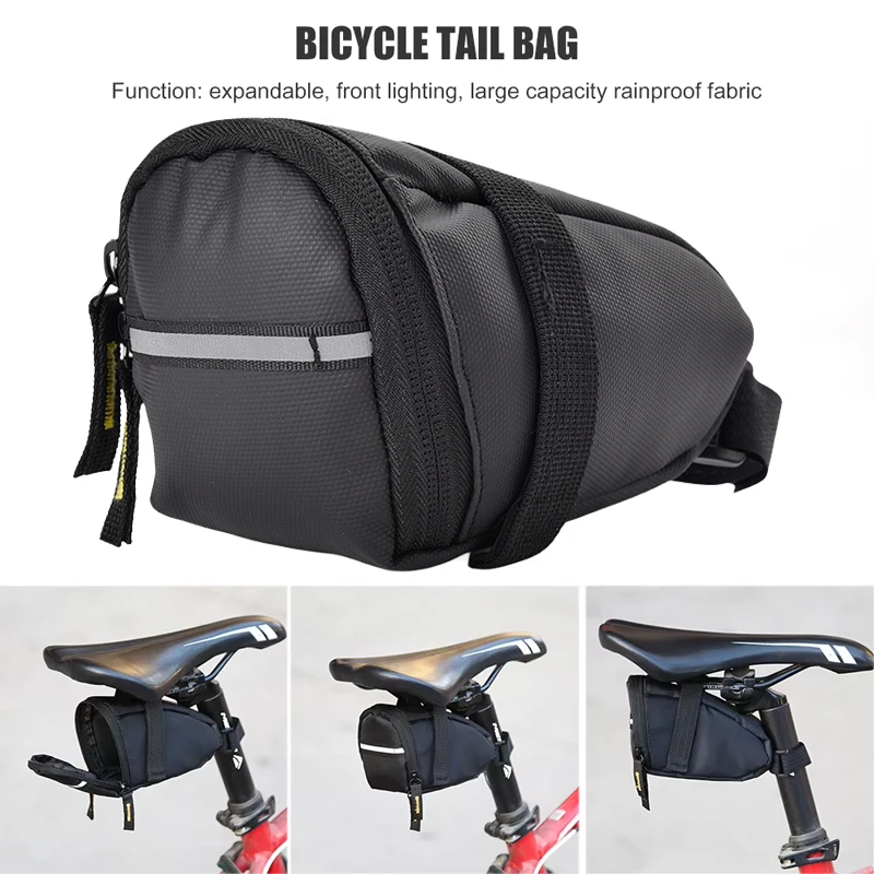 

Bicycle Saddle Bag Bike Seat Bag Small Waterproof Storage Tail Pack MTB Road Bicycle Storage Bag Cycling Rear Seat Post Bag