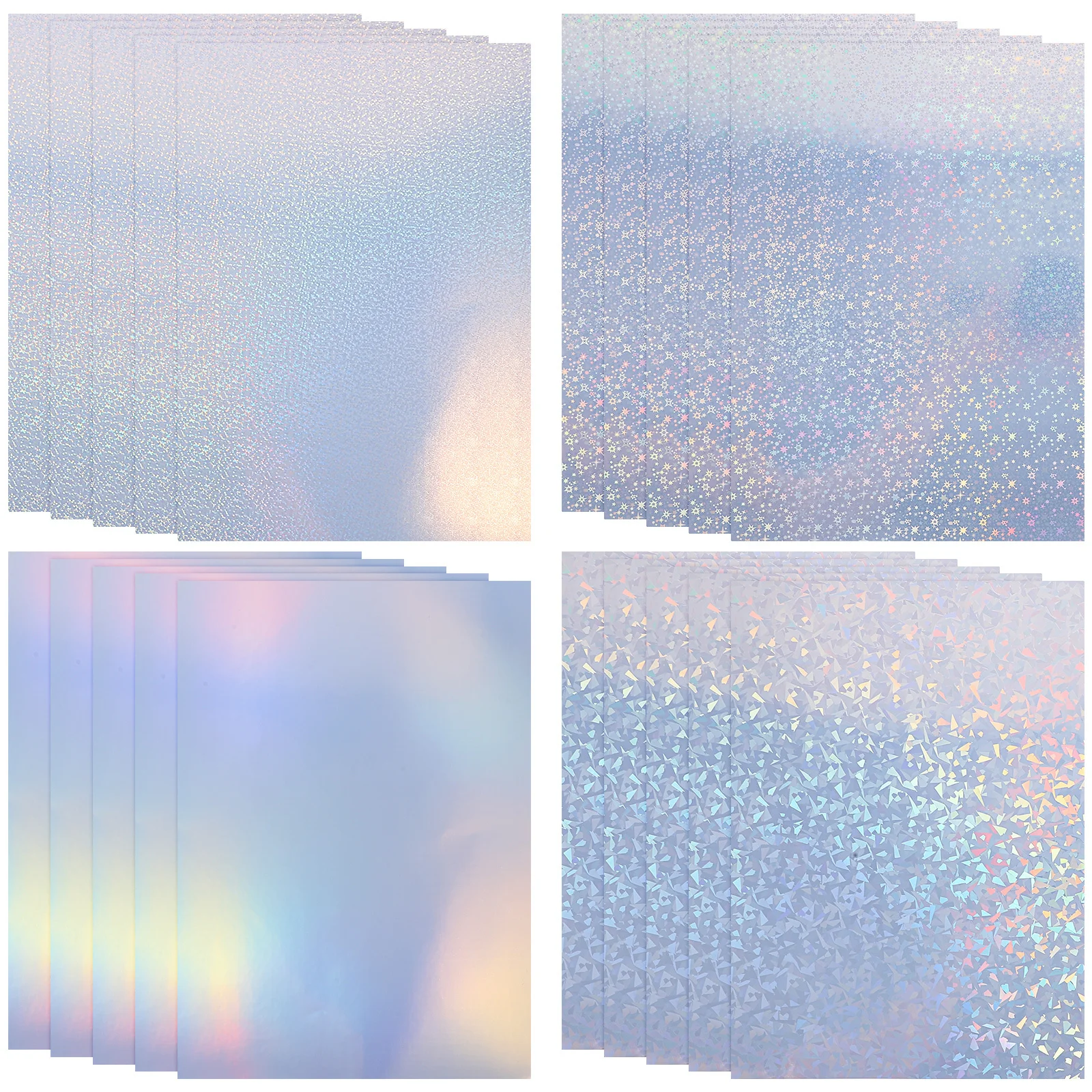 20 Sheets Printable Waterproof Self-adhesive Printing Paper Sticky Labels The Pet for Printer